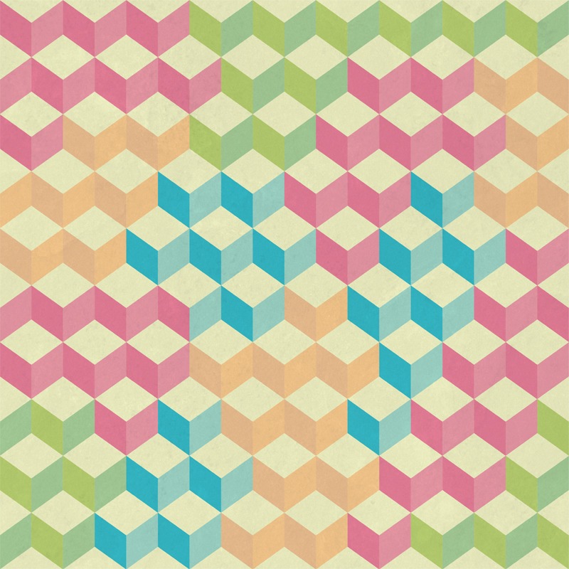 Sugar Cubes Geometric Pattern