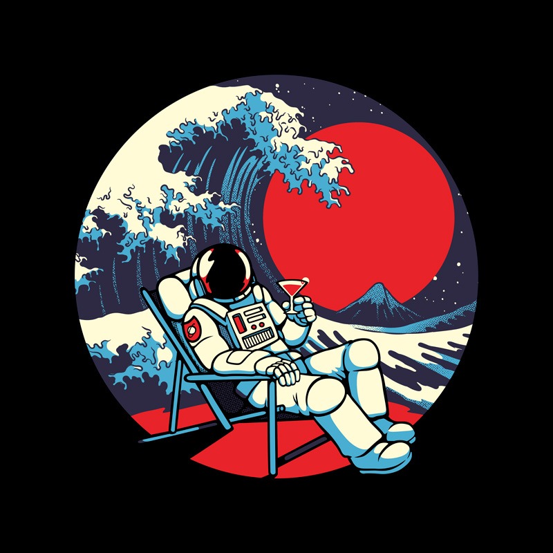 Summertime Kanagawa Astronaut