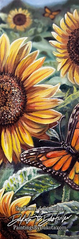 Sunflowers & Butterflies #1