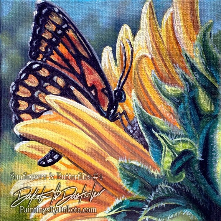 Sunflowers & Butterflies #4