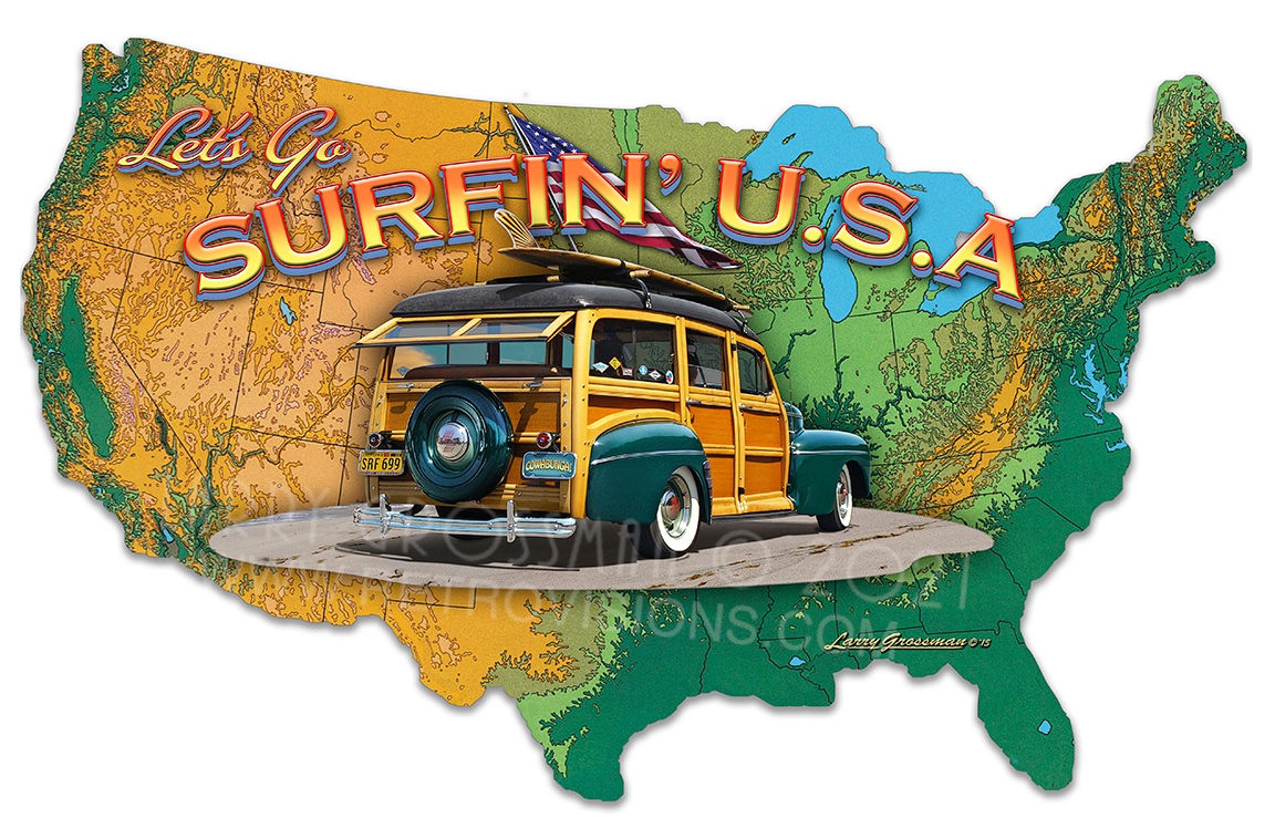 Surfin’ USA map
