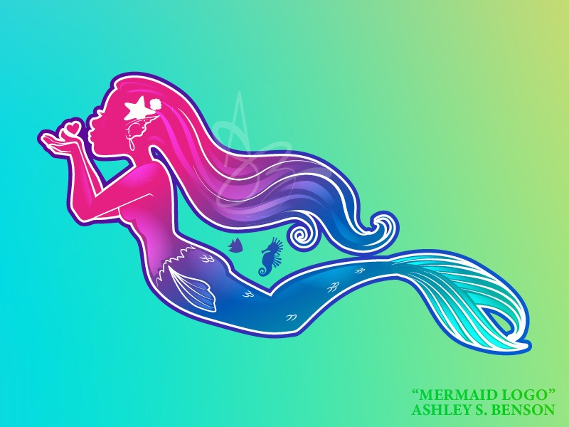 SWEET SEA SIRENS- Mermaid Logo