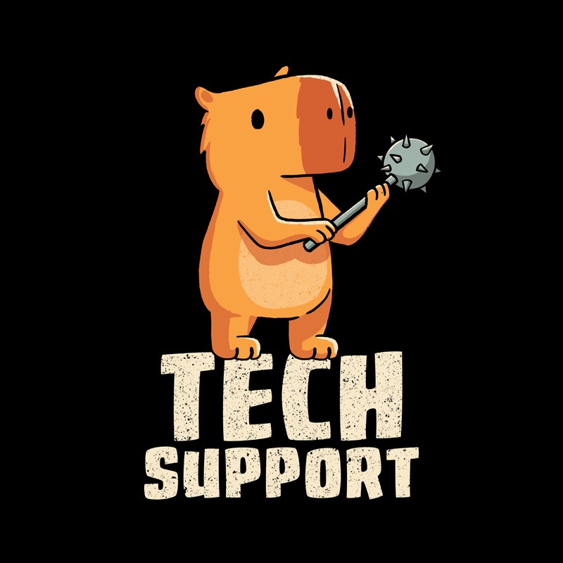 Tech Support Funny Capybara