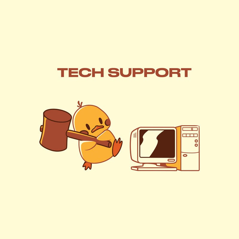 Tech Support Funny Duck Light