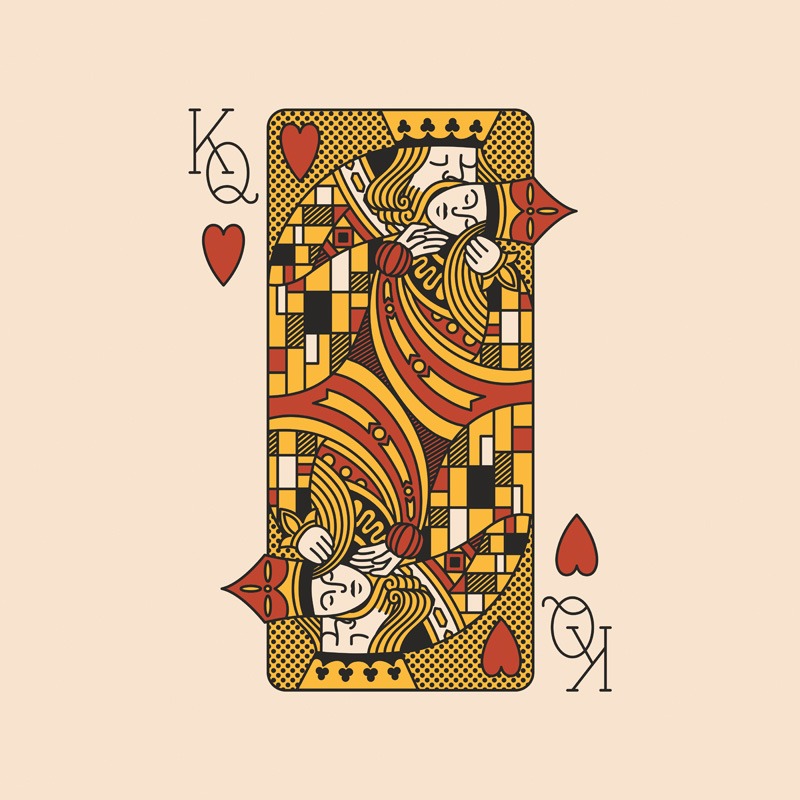 The Kiss Playing Card Klimt Light
