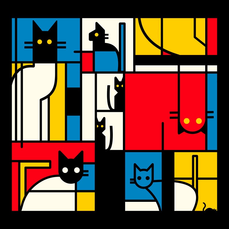 The Mondrian Cats