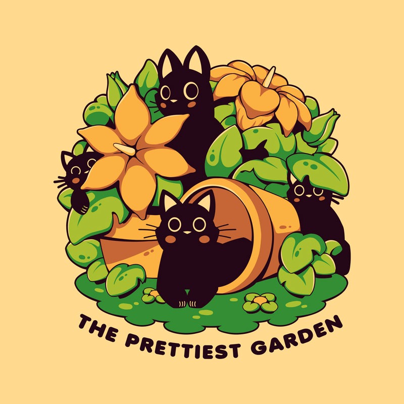 The Prettiest Garden Flower Cat