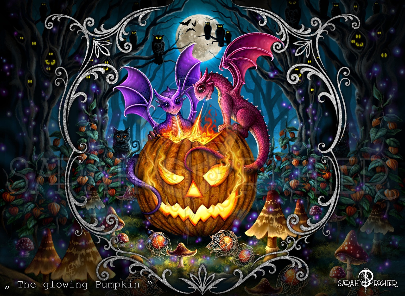 The glowing Pumpkin | horizontal