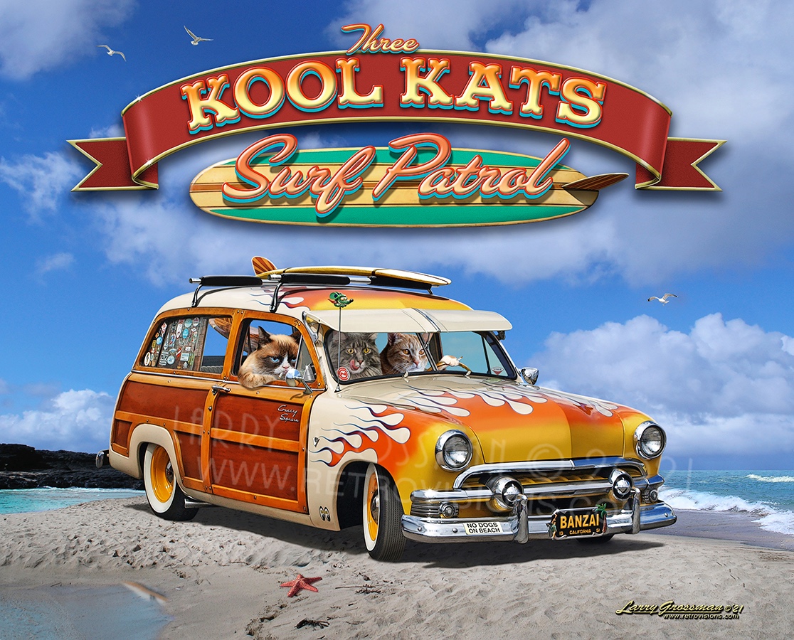 Three Kool Kats Surf Patrol