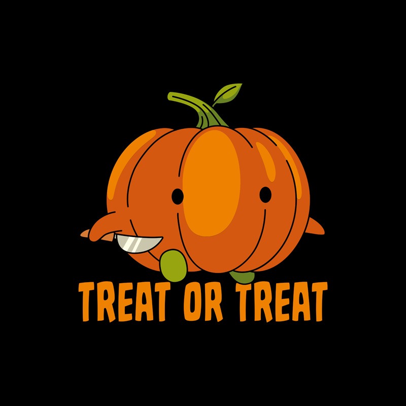Treat Or Treat Funny Pumpkin