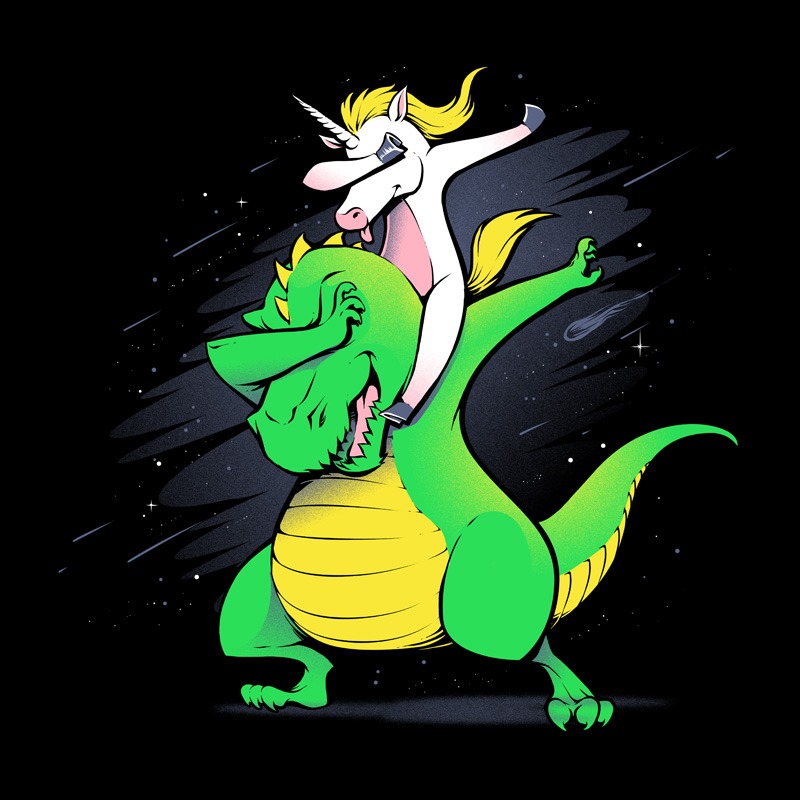 Unicorn T-Rex Dabbing