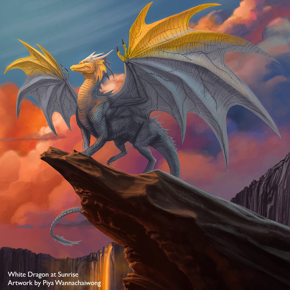 White Dragon at Sunrise