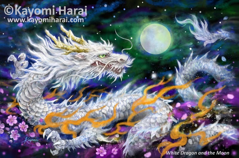 White Dragon And The Moon