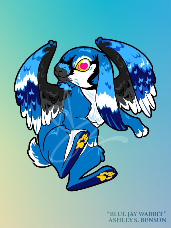 WINGED WABBITS- Bluejay