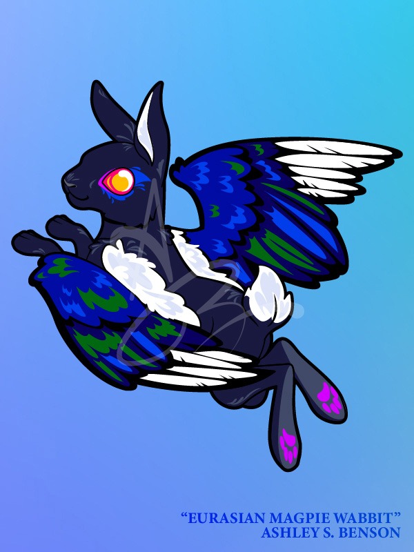 WINGED WABBITS- Eurasian Magpie