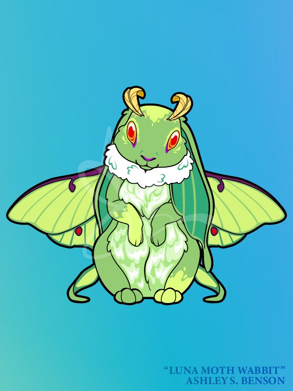 WINGED WABBITS- Luna Moth