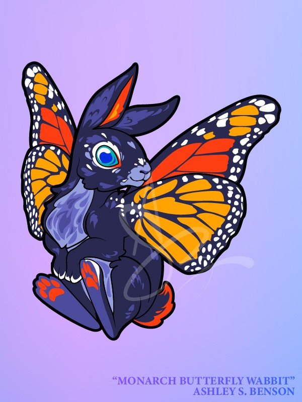WINGED WABBITS- Monarch Butterfly