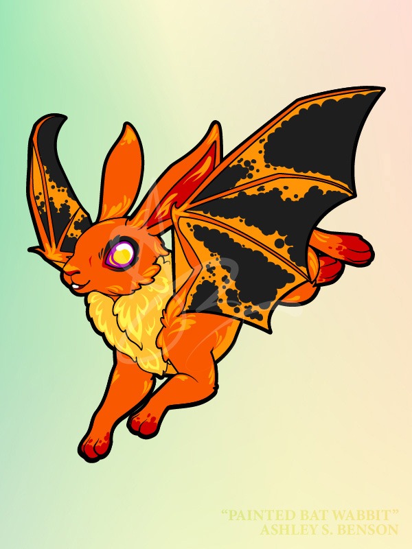 WINGED WABBITS- Painted Bat