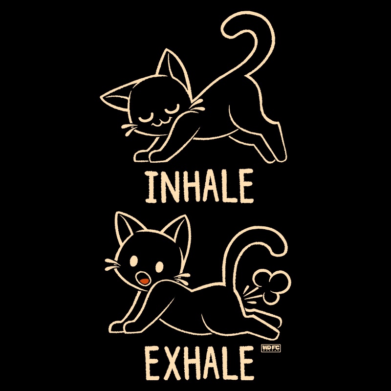 Yoga Cat Inhale Exhale