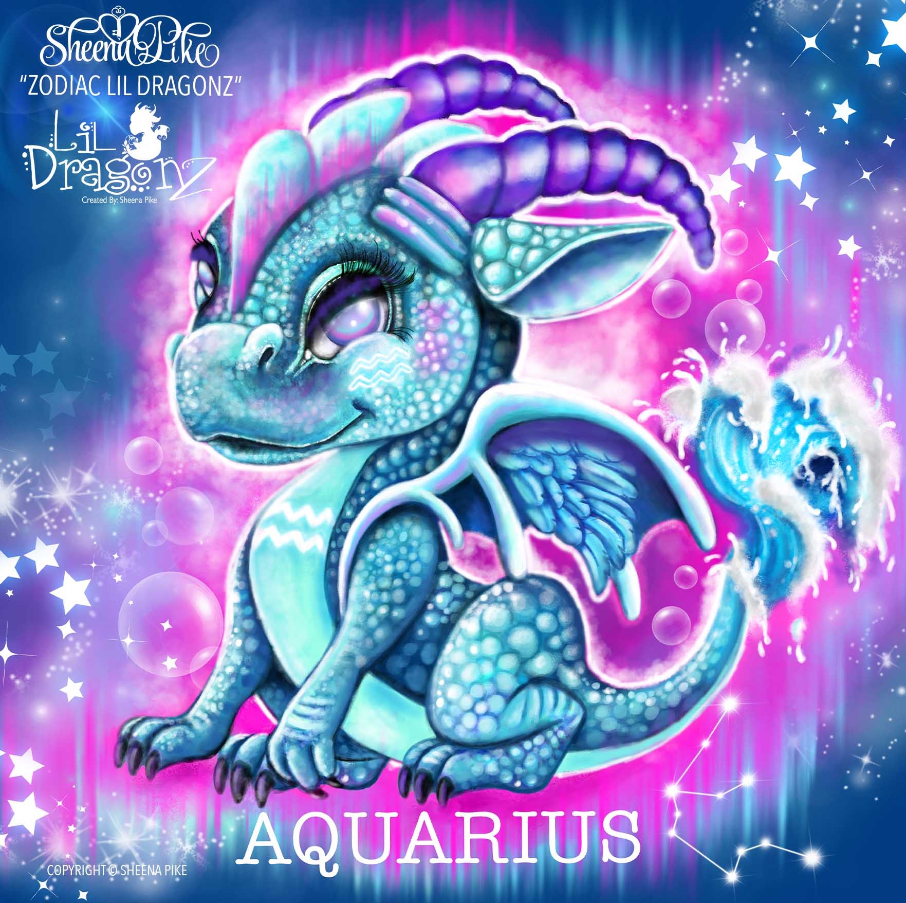 Zodiac Lil Dragonz Aquarius