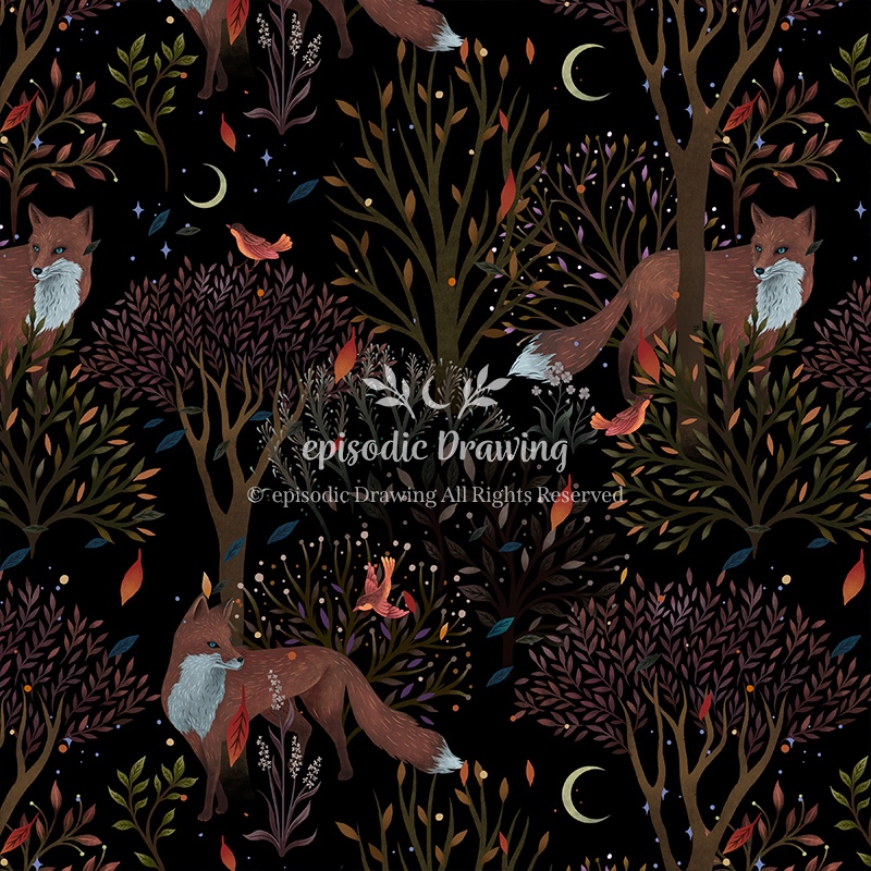 Autumn Woodland Fox