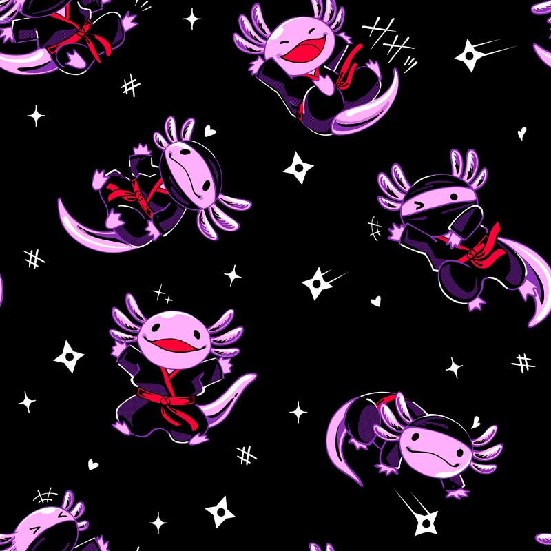 axolotl ninjas pattern