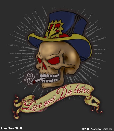 Live Now Skull (CA439UL13)