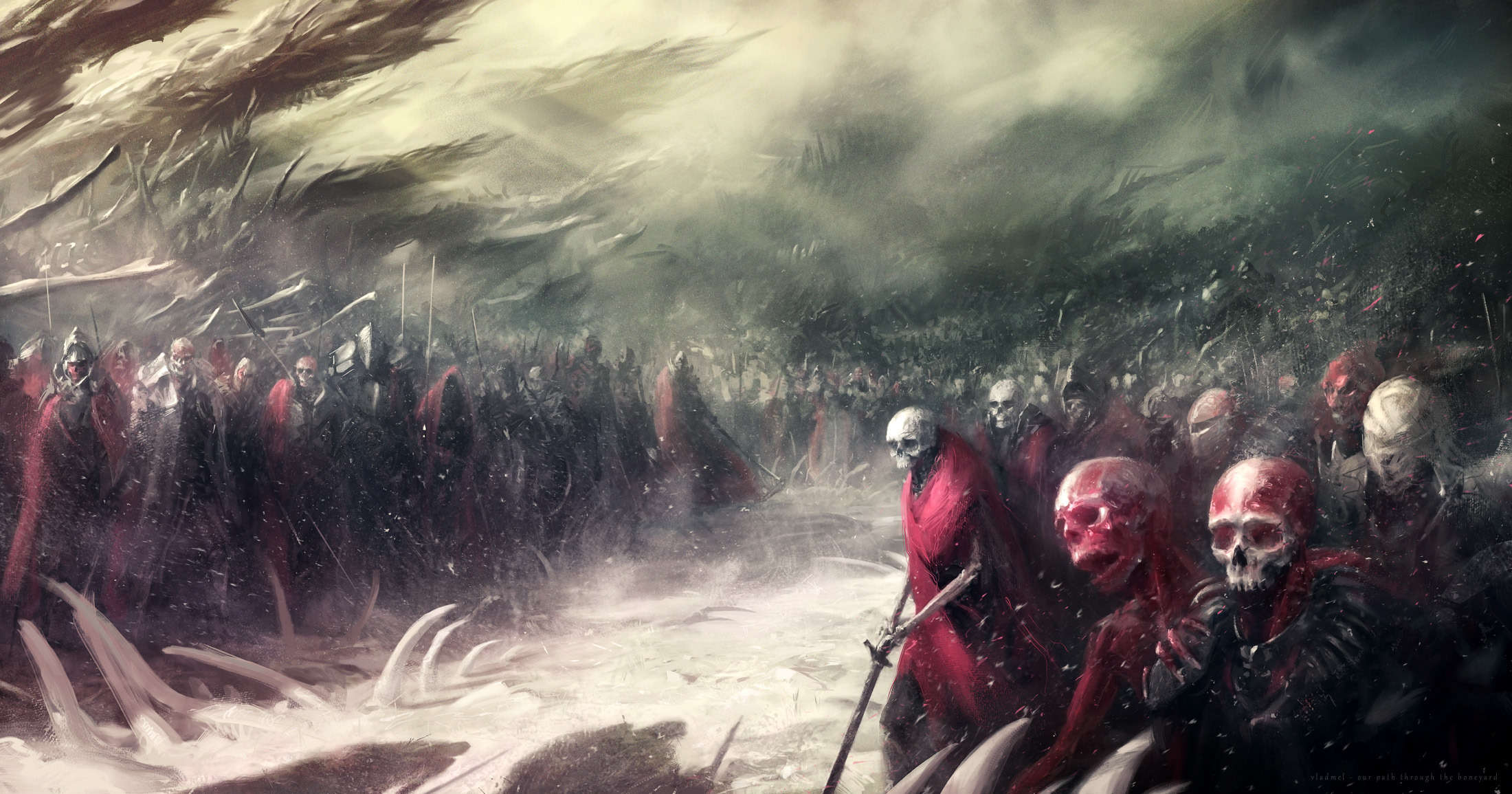 Our path through the boneyard