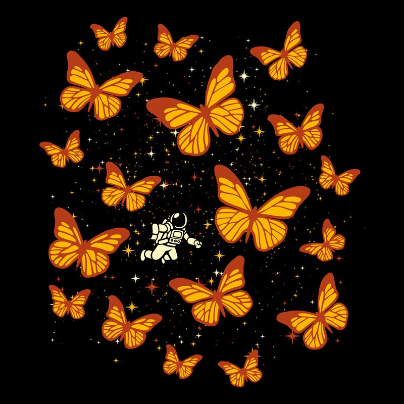 Butterfly Monarch Astronaut