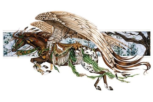 carousel horse hunter brown