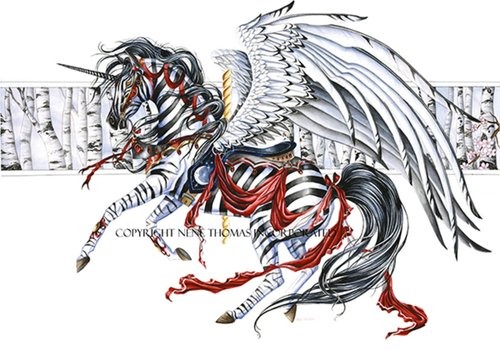 carousel horse moonlight silver