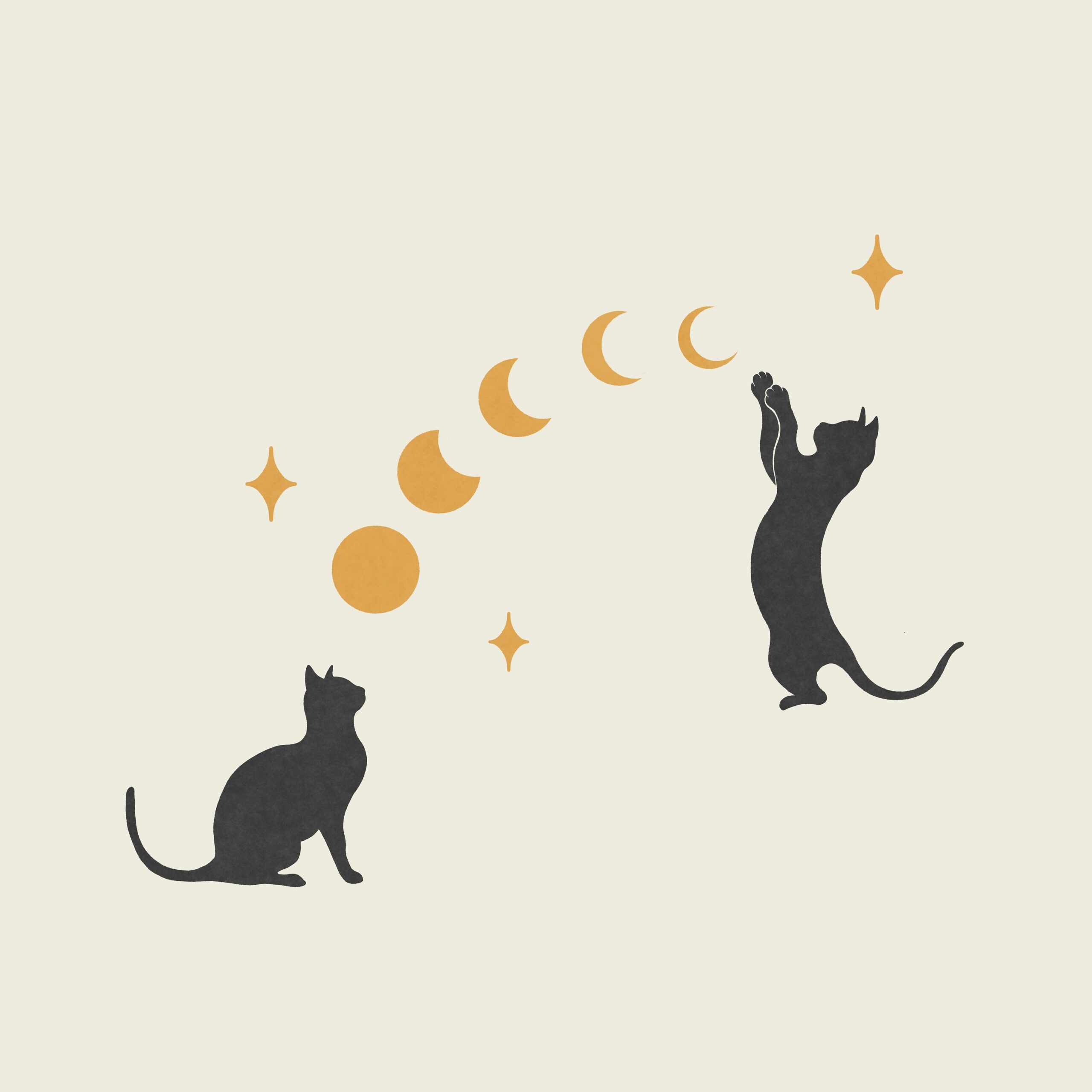 Cat and Moon 1