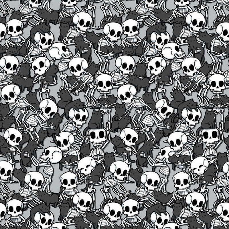 Cat Skull Party Pattern