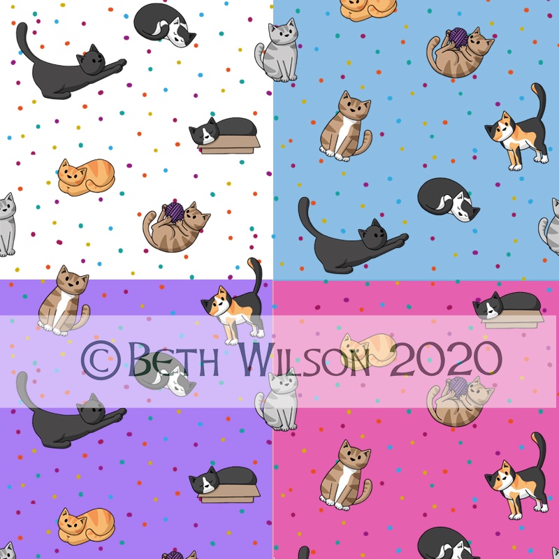 Cats and dots