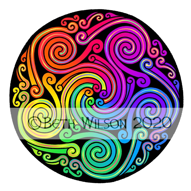 Celtic Rainbow Spirals 009