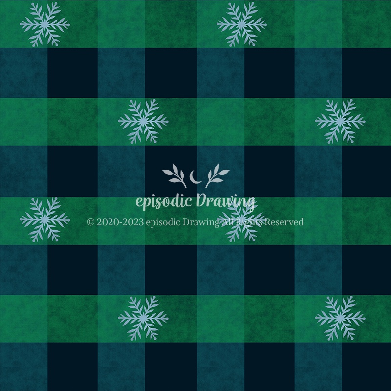 Christmas Plaid – Green Pattern