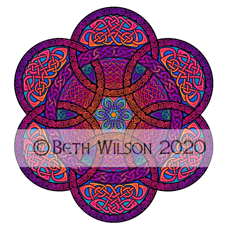 Interlocking Circles Knot 005