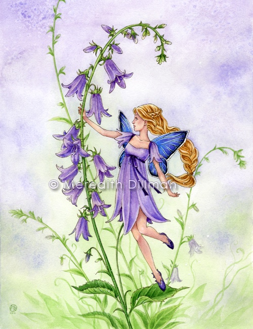 Purple Bellflower Fairy