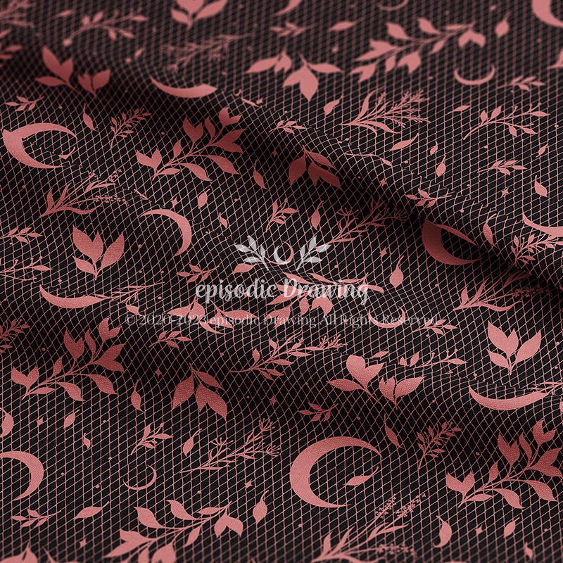 Crescent Pink Lace Pattern
