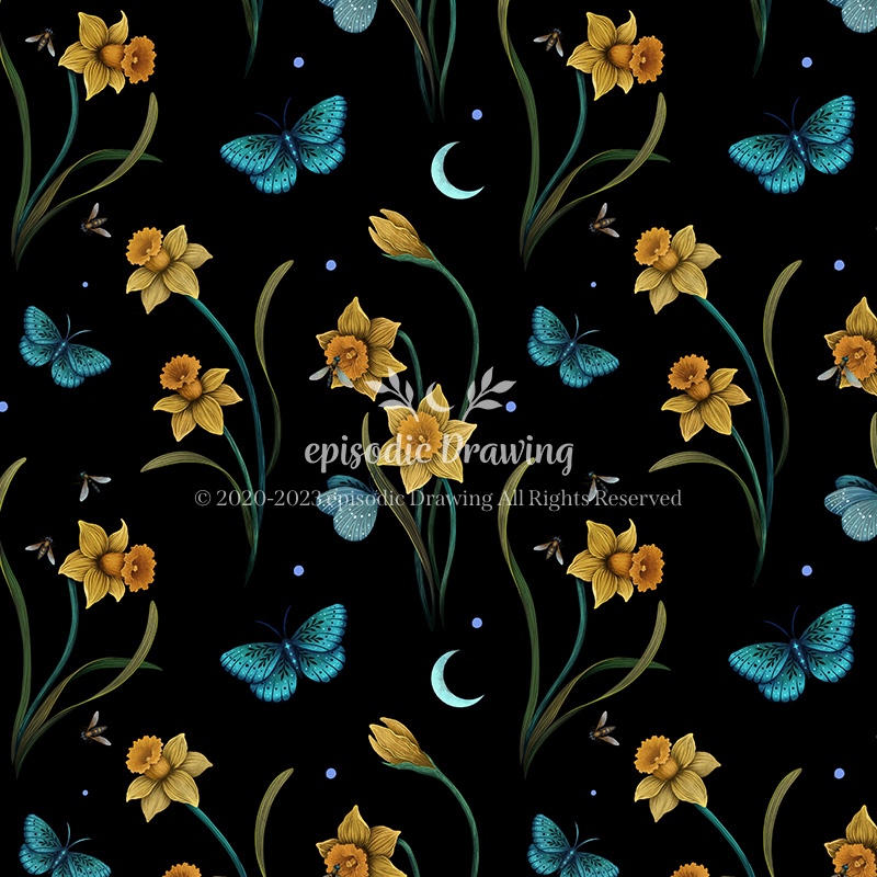 Daffodil Flower Pattern