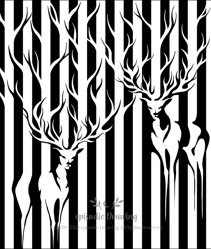 Deers in Stripes