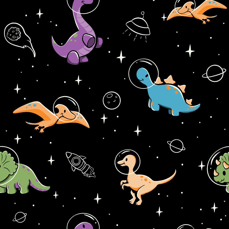 Dinostellar Space Dinosaurs Pattern