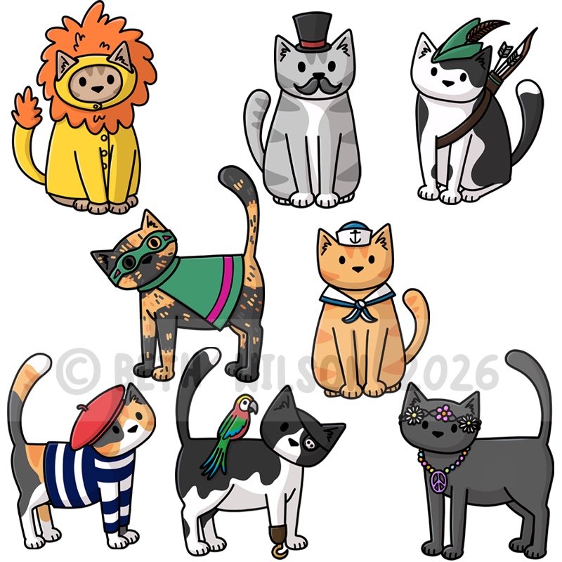 Cats in Costumes