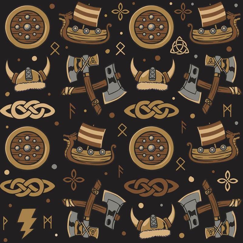 Fantasy Vikings Pattern