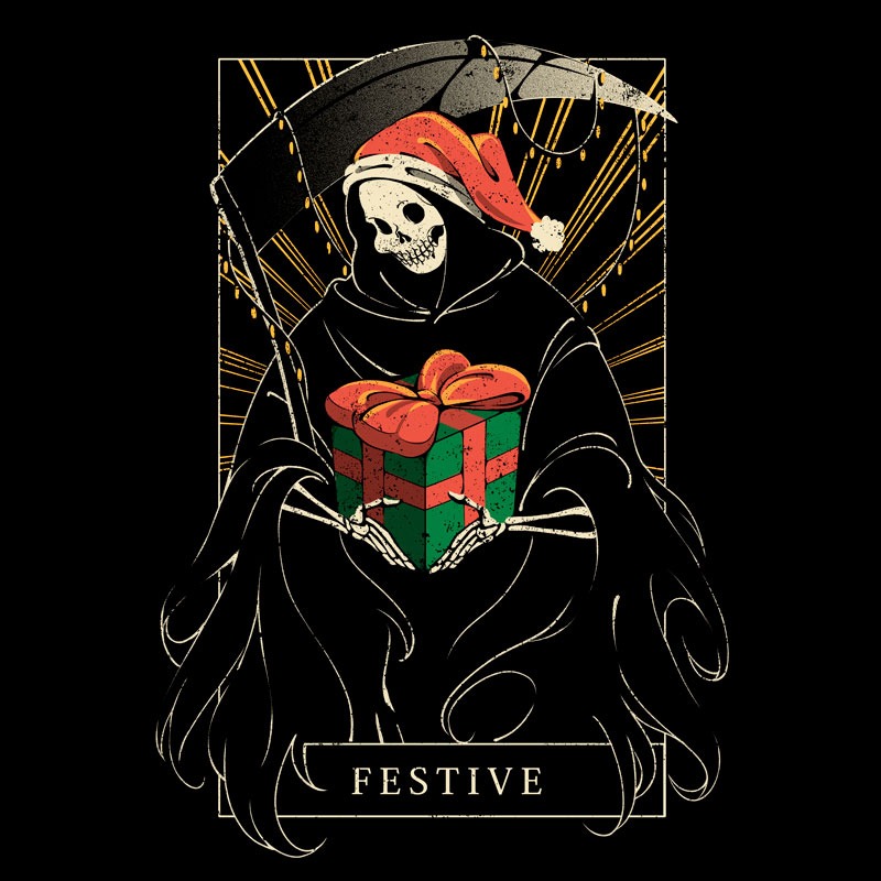 Festive Death Tarot Card Gift