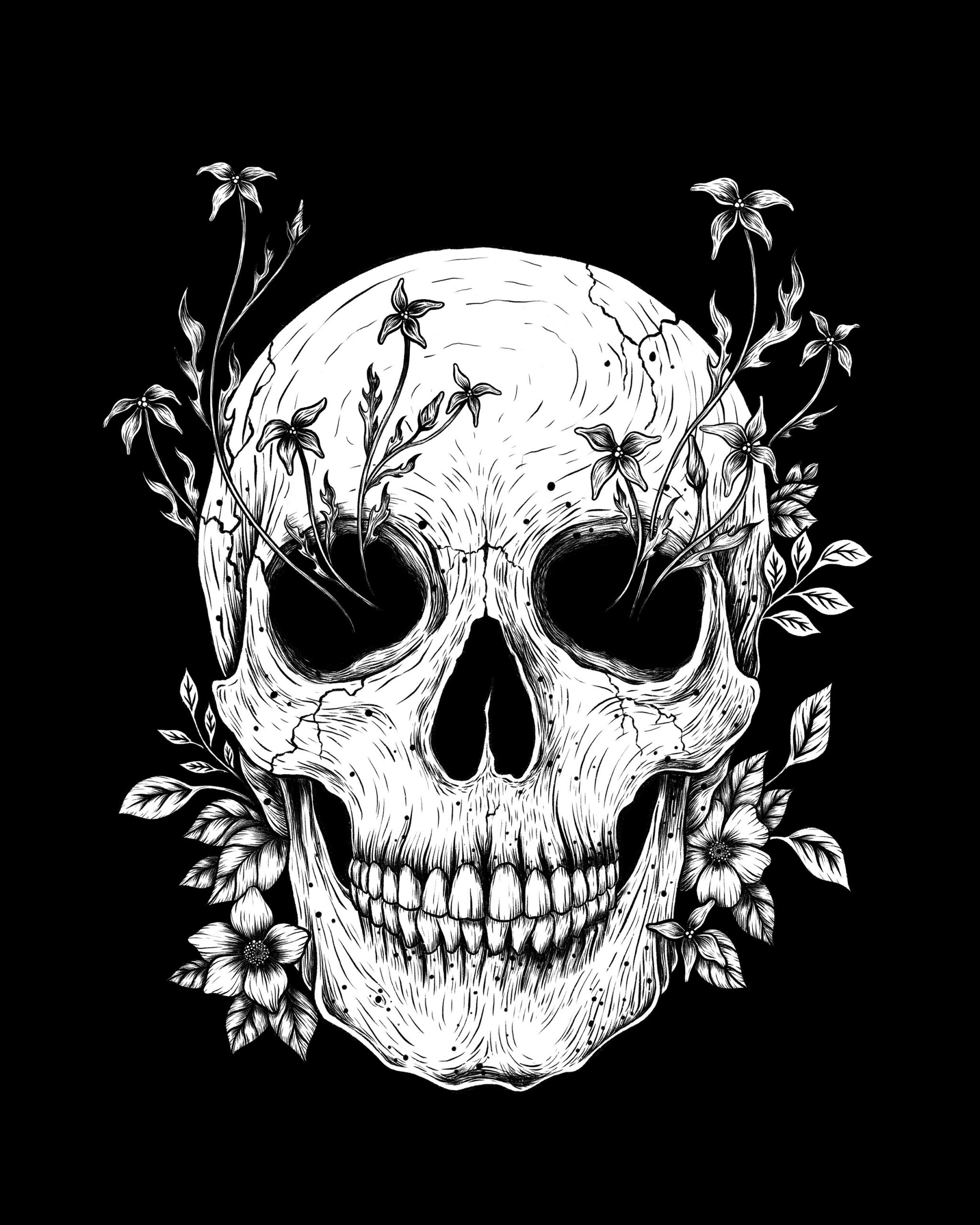 Floral Skull