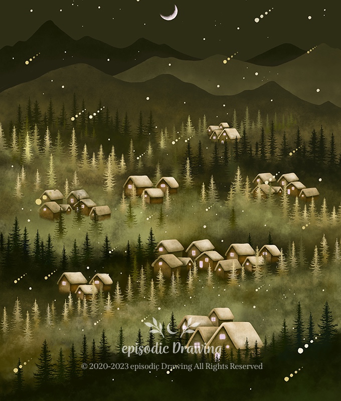 Forest Night – Olive Mist
