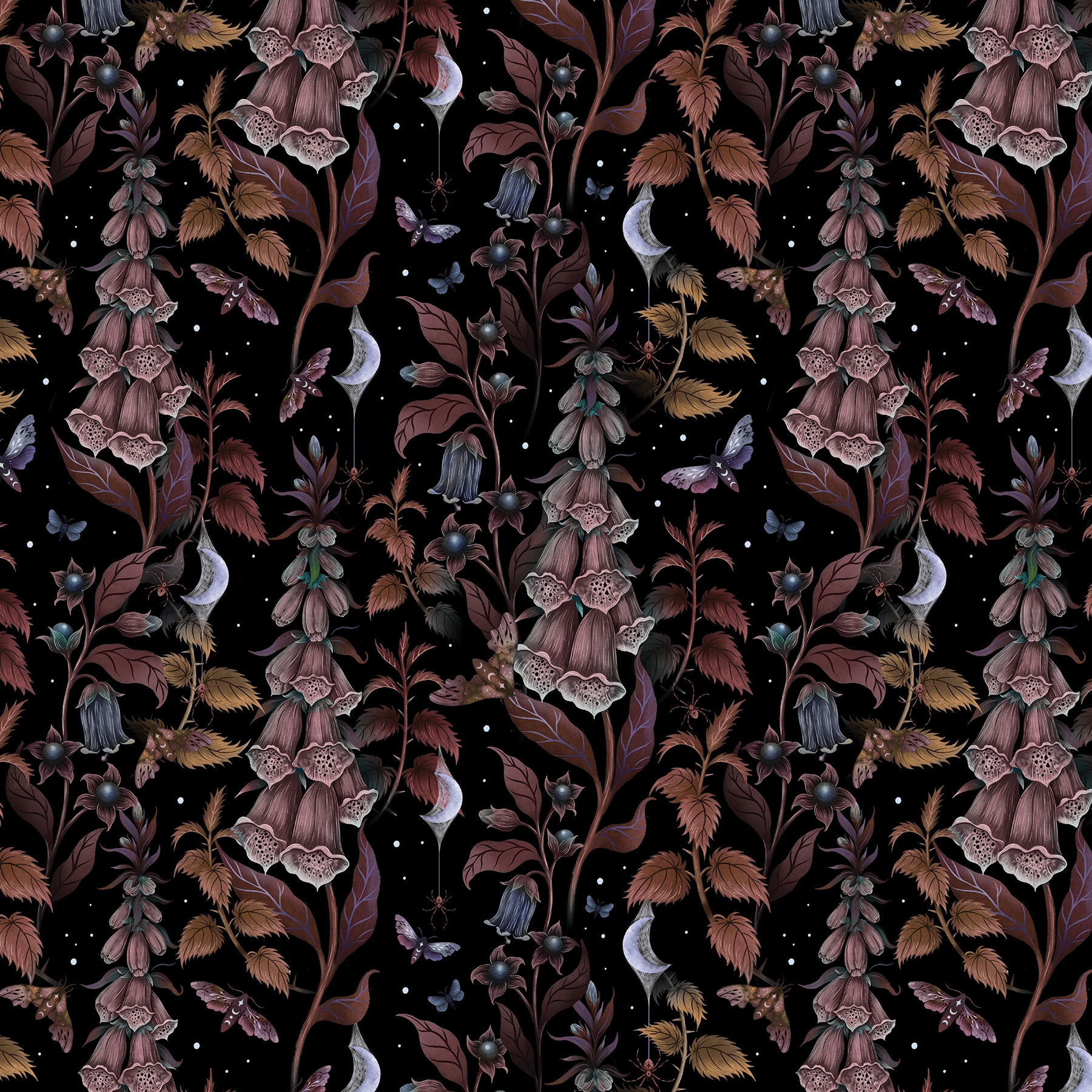 Witch Garden – Foxglove Pattern