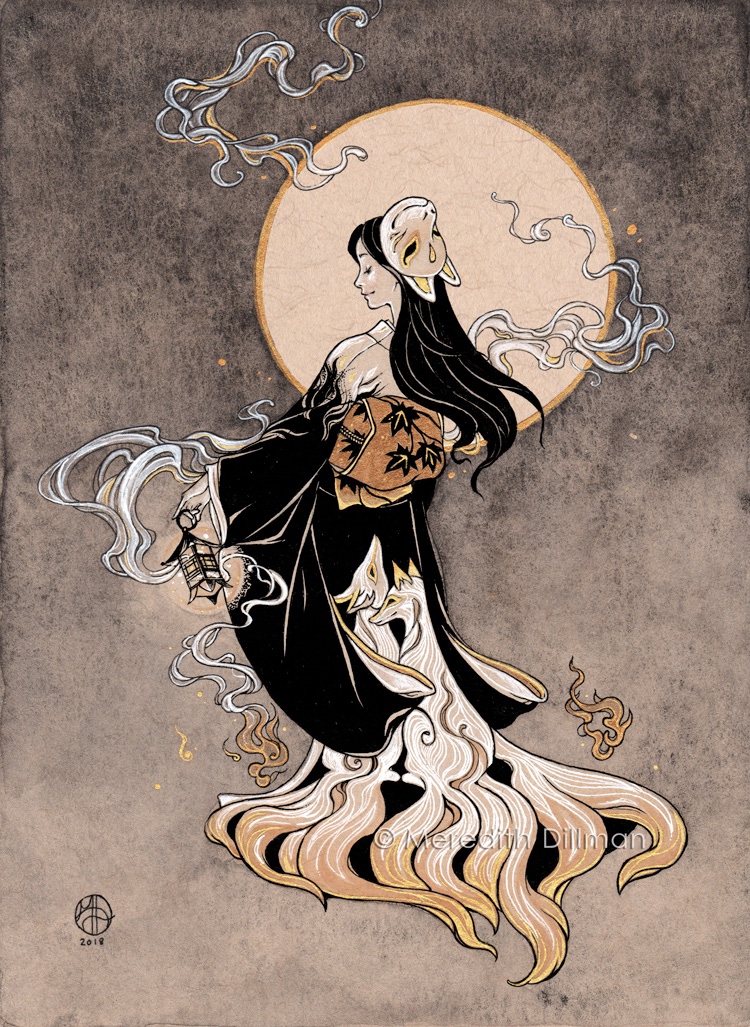 Nine Tailed Fox Kimono