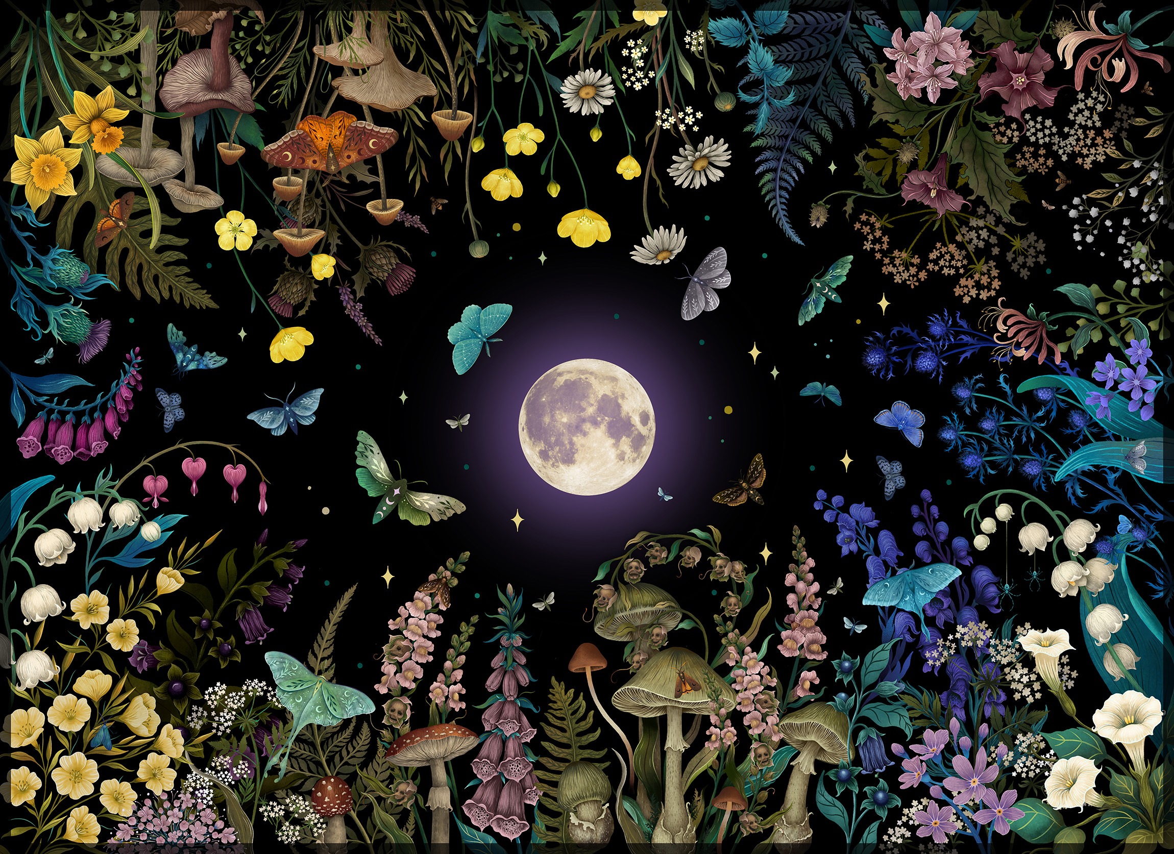 Magical Full Moon Garden